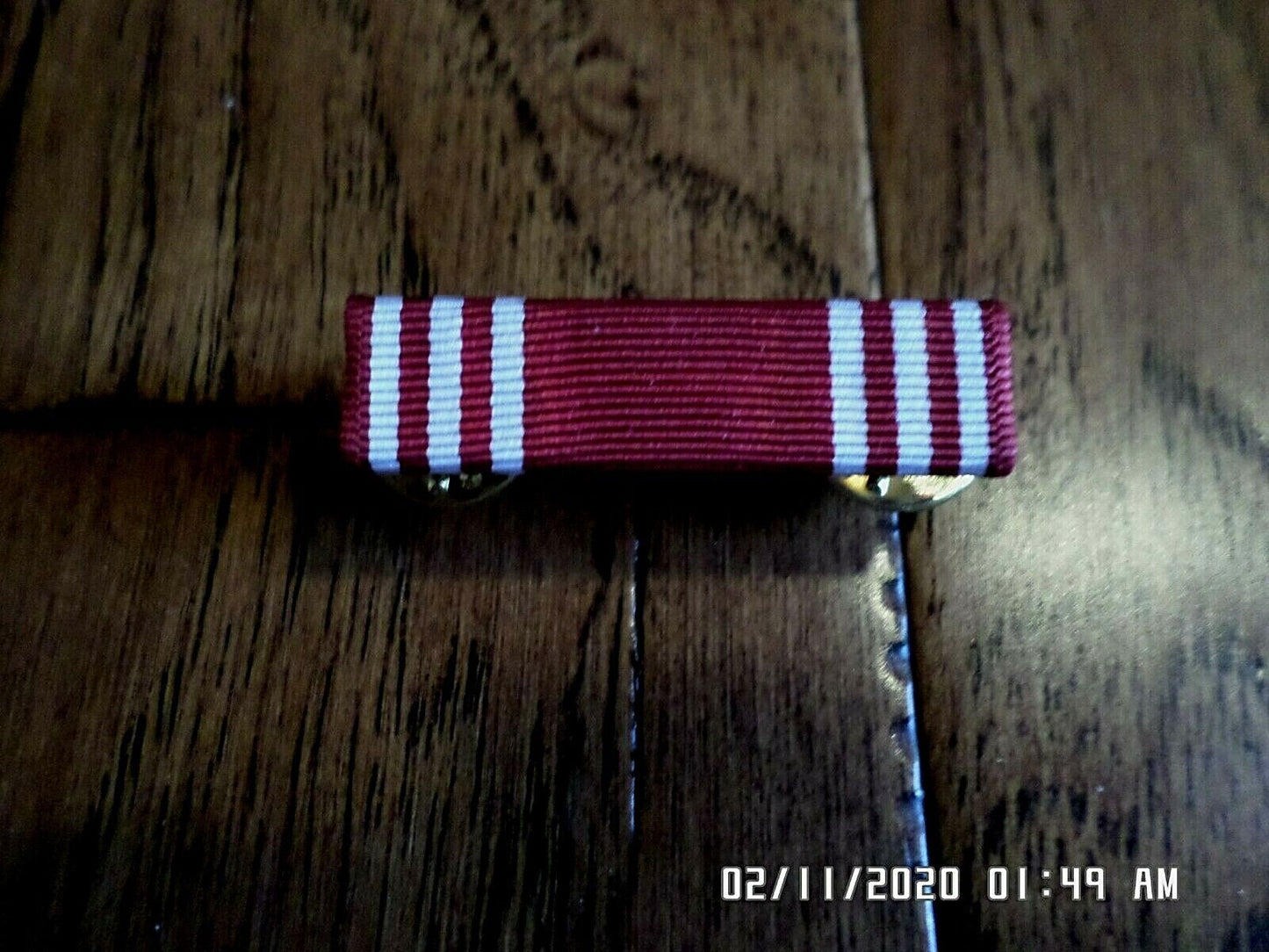 ARMY GOOD CONDUCT SERVICE RIBBON WITH RIBBON HOLDER US MILITARY VETERAN GI ISSUE