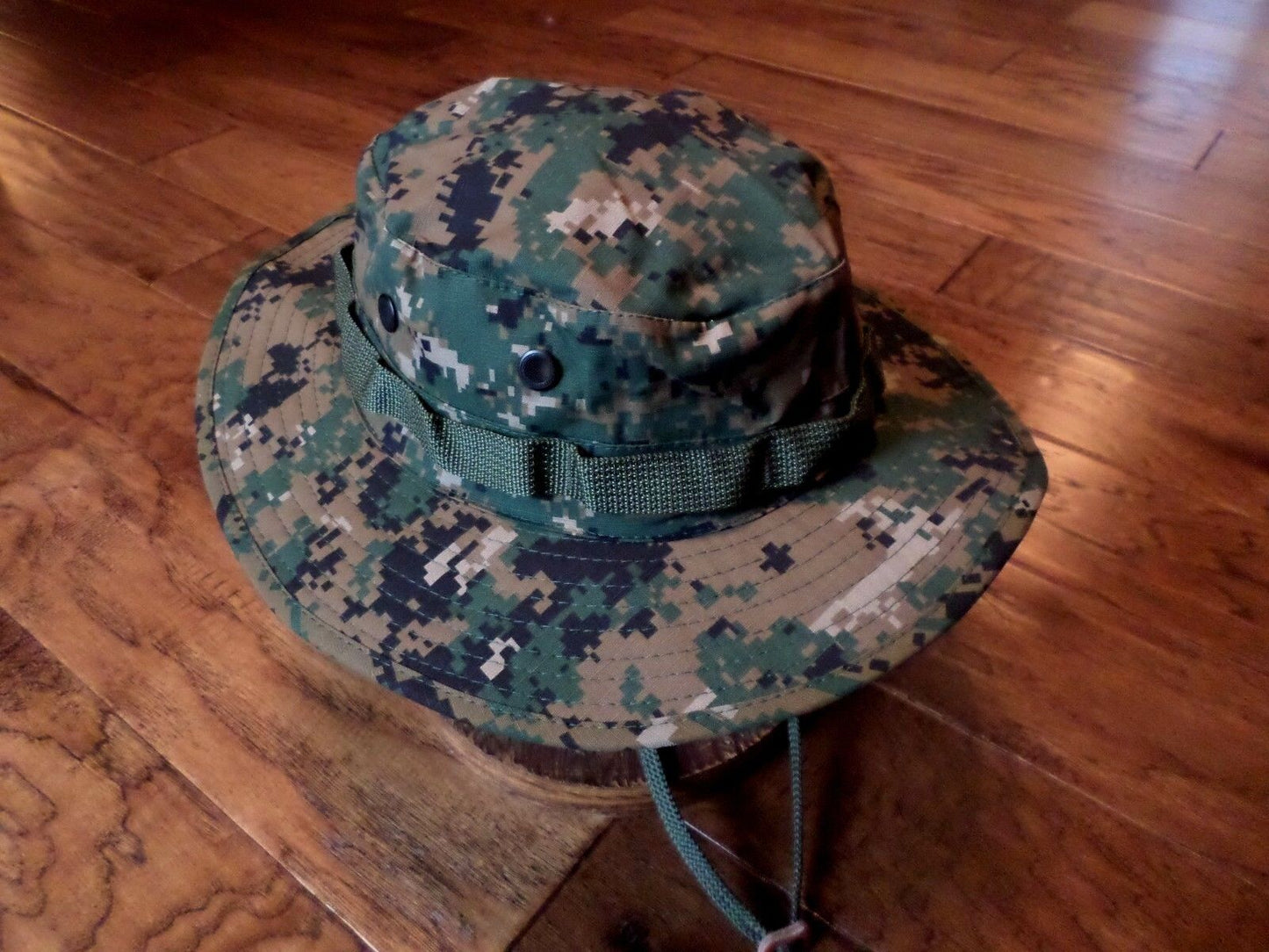 NEW DIGITAL WOODLAND BOONIE HAT SIZE LARGE MARINE CORPS CAMOUFLAGE PATTERN