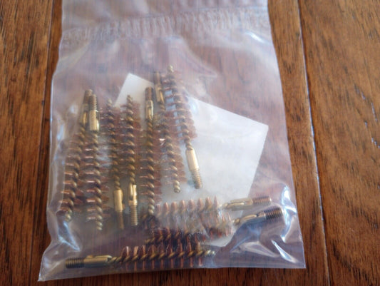 SMALL ARMS CLEANING BRUSH .38 CALIBER 9MM 10 PACK NEW IN BAGS G.I ISSUE