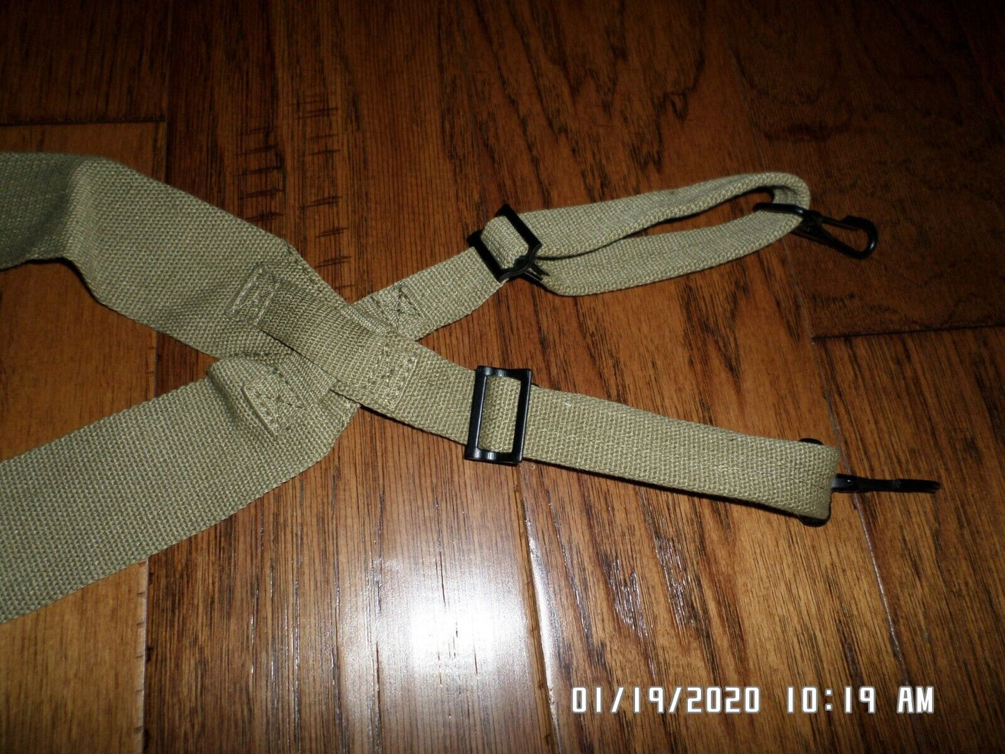 WWII U.S MILITARY ARMY M-1936 COMBAT SUSPENDERS KHAKI NEW IN BAGS