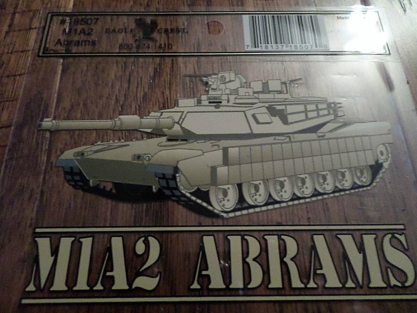 U.S ARMY M1A2 ABRAMS TANK WINDOW DECAL/BUMPER STICKER OFFICIAL ARMY PR ...