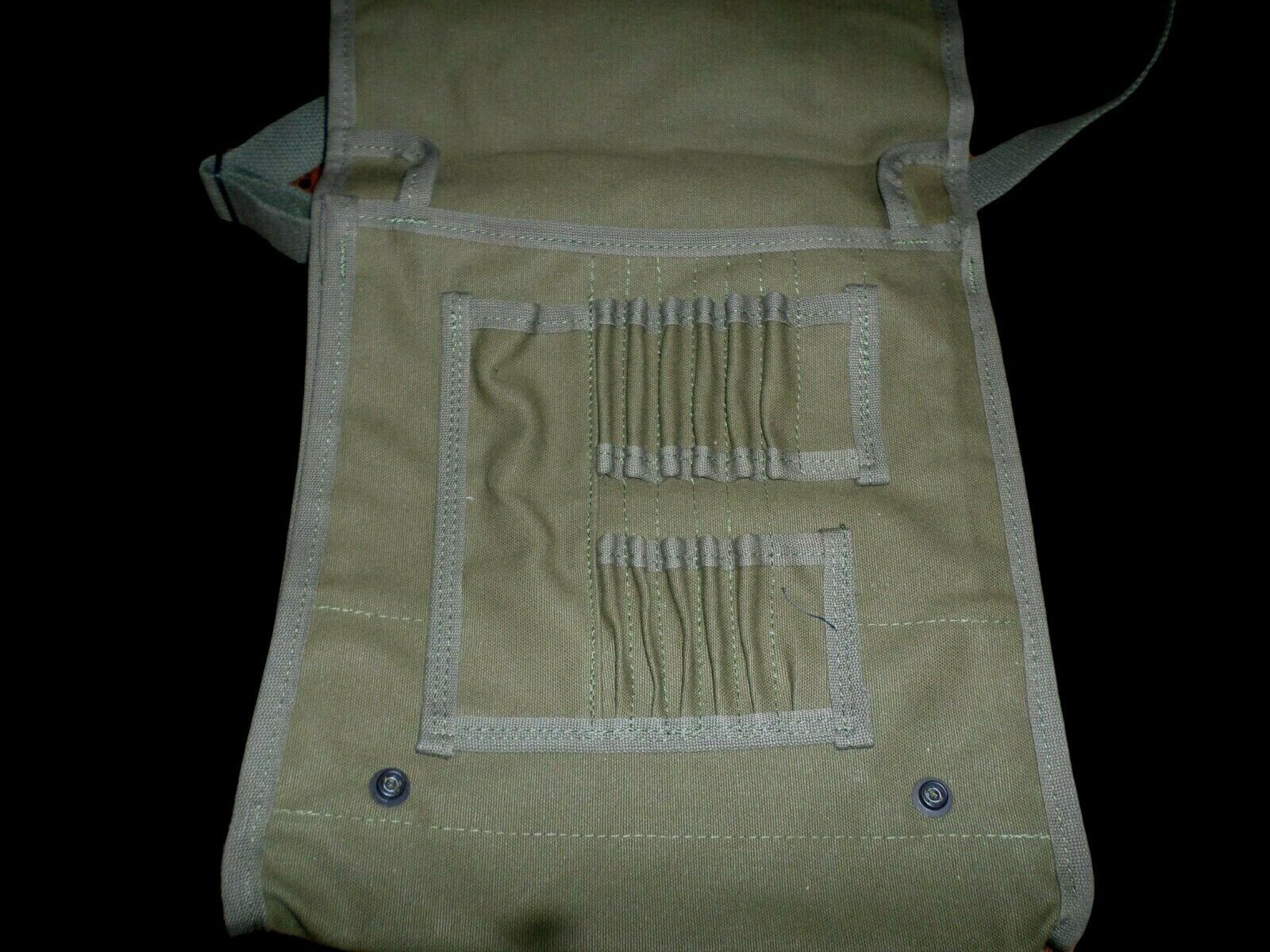 U.S MILITARY MAP CASE CANVAS BAG WITH SHOULDER STRAP USA MADE OD GREEN ...