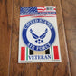 U.S AIR FORCE VETERAN OIF IRAQI FREEDOM WINDOW DECAL STICKER U.S.A MADE