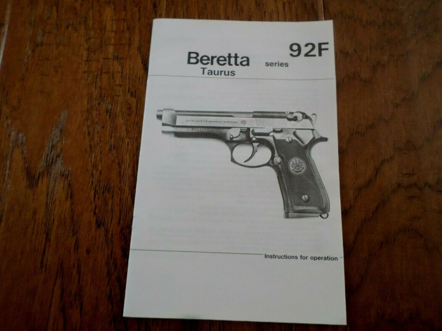 U.S ARMY BERETTA TAURUS HANDBOOK 92F TM PISTOL OPERATORS MAINTENANCE INSTRUCTION