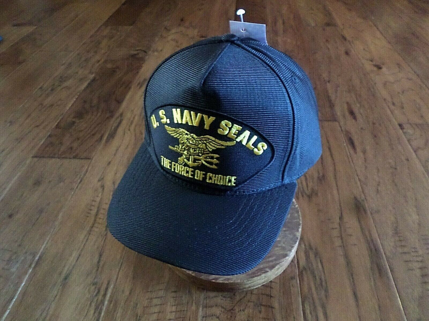 U.S NAVY SEALS FORCE OF CHOICE HAT OFFICIAL MILITARY BALL CAP USA MADE