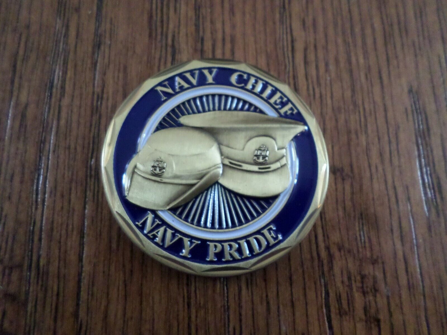 UNITED STATES MILITARY NAVY CHIEF NAVY PRIDE CHALLENGE COIN NEW IN PACKAGE