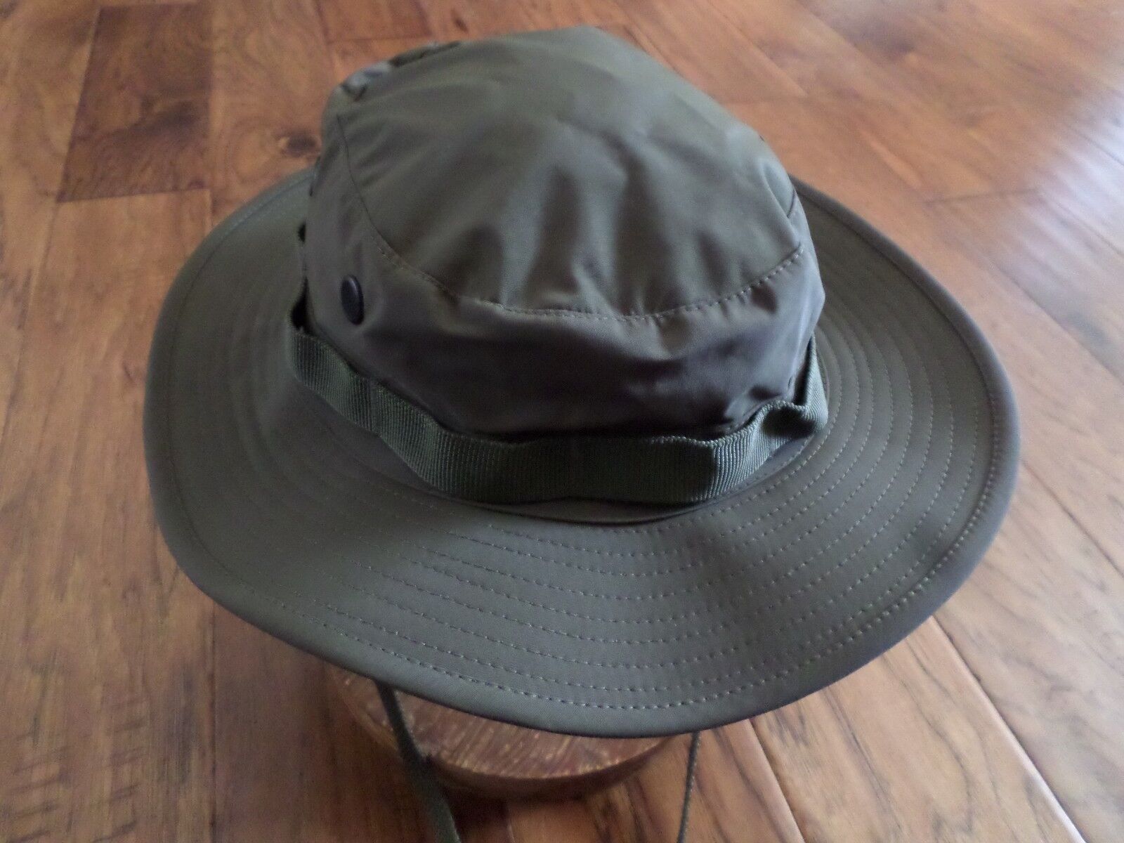 NEW BLACK TRILAM BOONIE HAT WET WEATHER HAT SIZE LARGE TRILAM NYLON