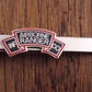 US MILITARY ARMY AIRBORNE RANGER TIE BAR TIE TAC CLIP ON USA MADE INF CO ROCKER