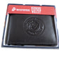 NEW U.S MARINE CORPS LEATHER BI-FOLD WALLET GENUINE BLACK COWHIDE EMBOSSED