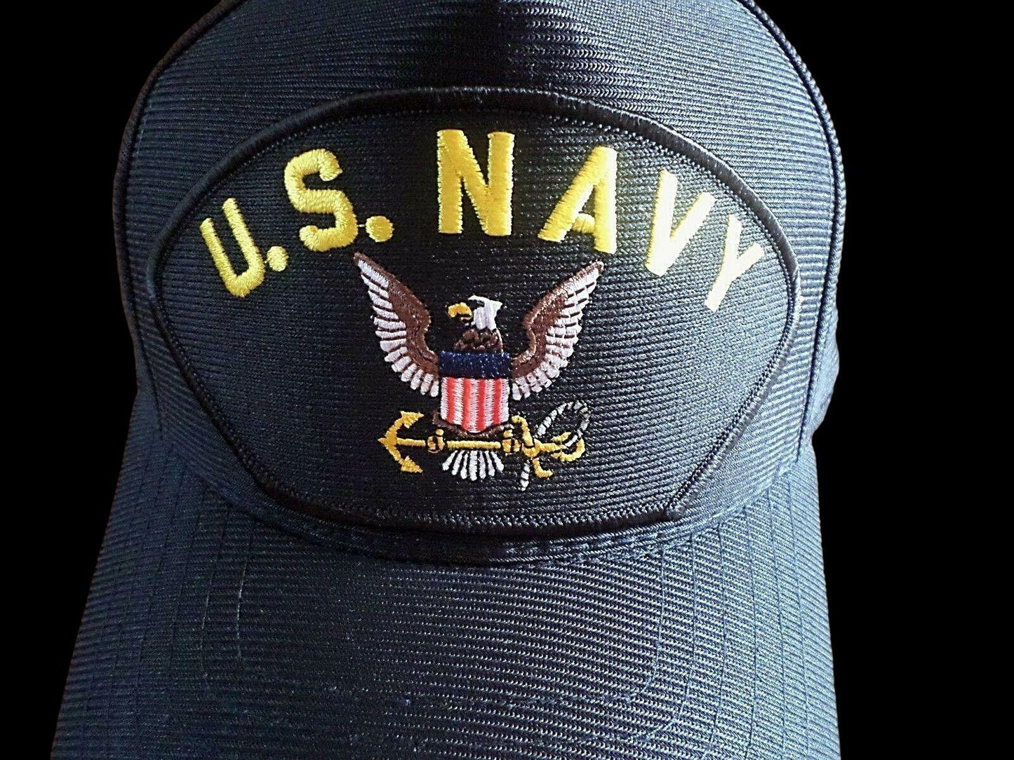 U.S MILITARY NAVY EMBROIDERED HAT U.S MILITARY OFFICIAL BALL CAP U.S.A MADE