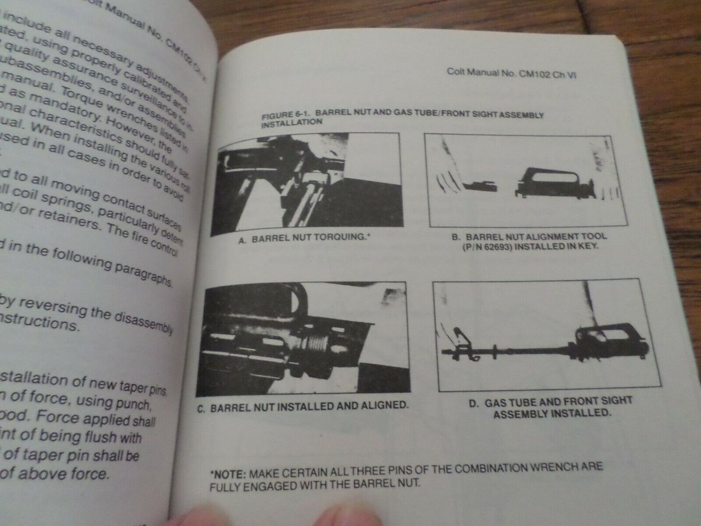 COLT M16A1 RIFLE MANUAL MAINTENANCE & REPAIR TROUBLE SHOOTING ILLUSTRATED BOOK