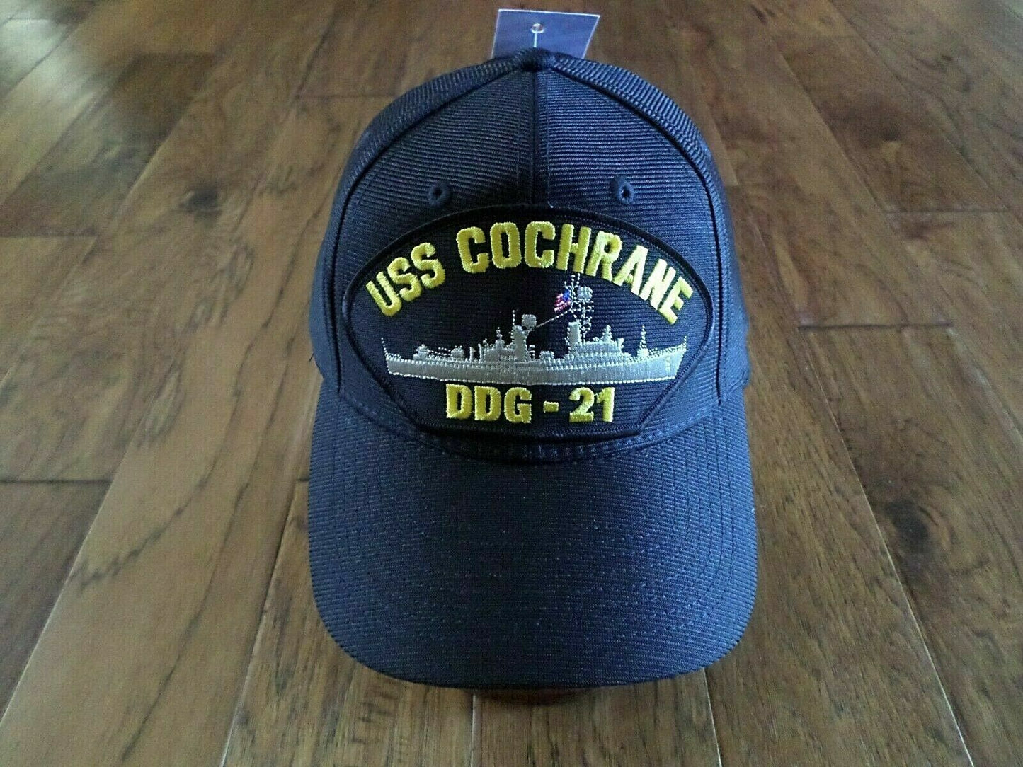 USS COCHRANE DDG-21 NAVY SHIP HAT U.S MILITARY OFFICIAL  BALL CAP U.S.A MADE