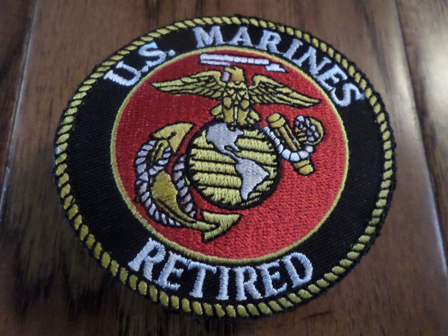 U.S.MILITARY MARINE CORPS RETIRED PATCH EAGLE GLOBE AND ANCHOR EGA