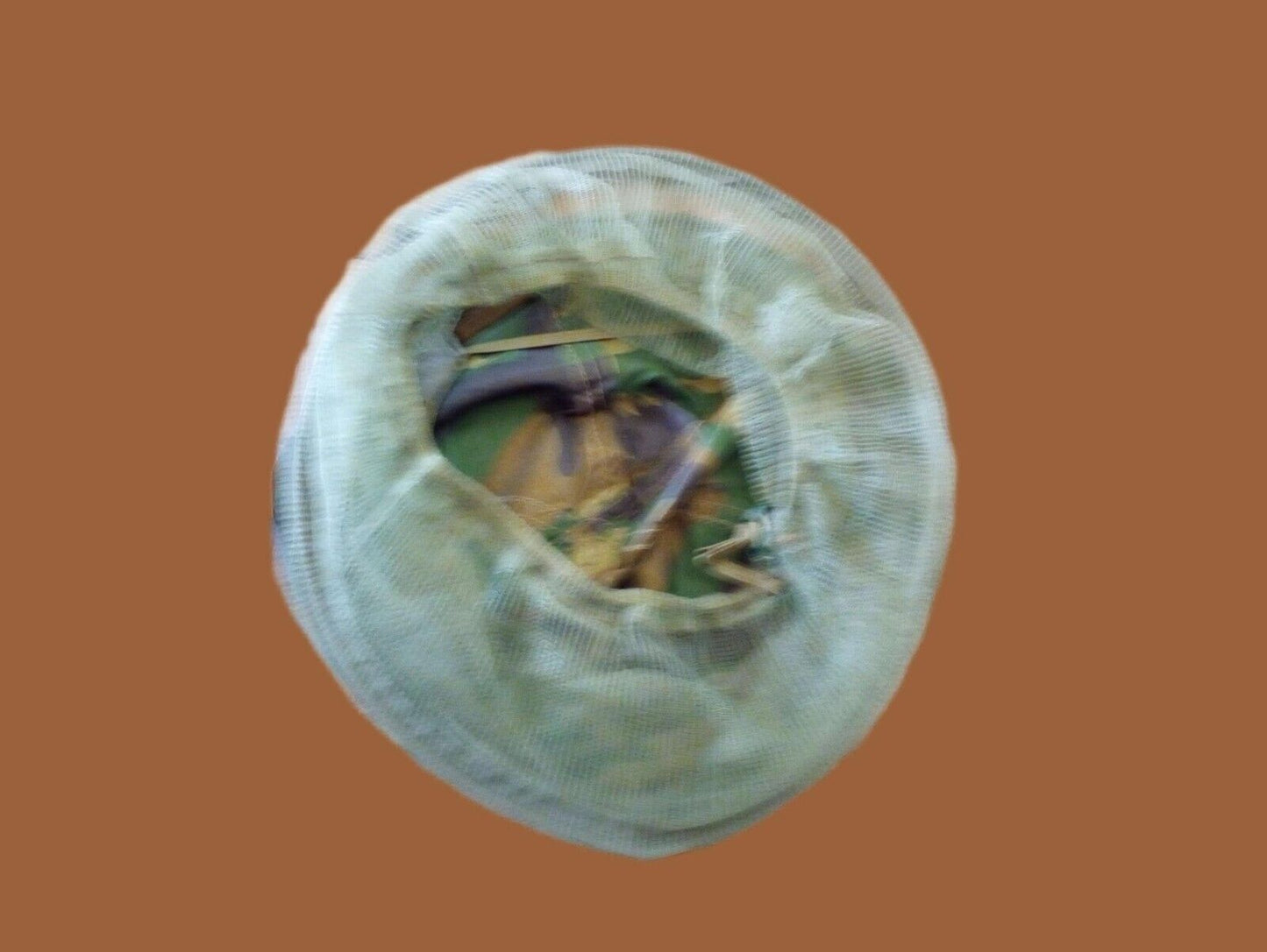 INSECT NET MOSQUITO HEADNET NEW 1 PIECE WOODLAND CAMOUFLAGE NEW OUTDOOR CAMPING