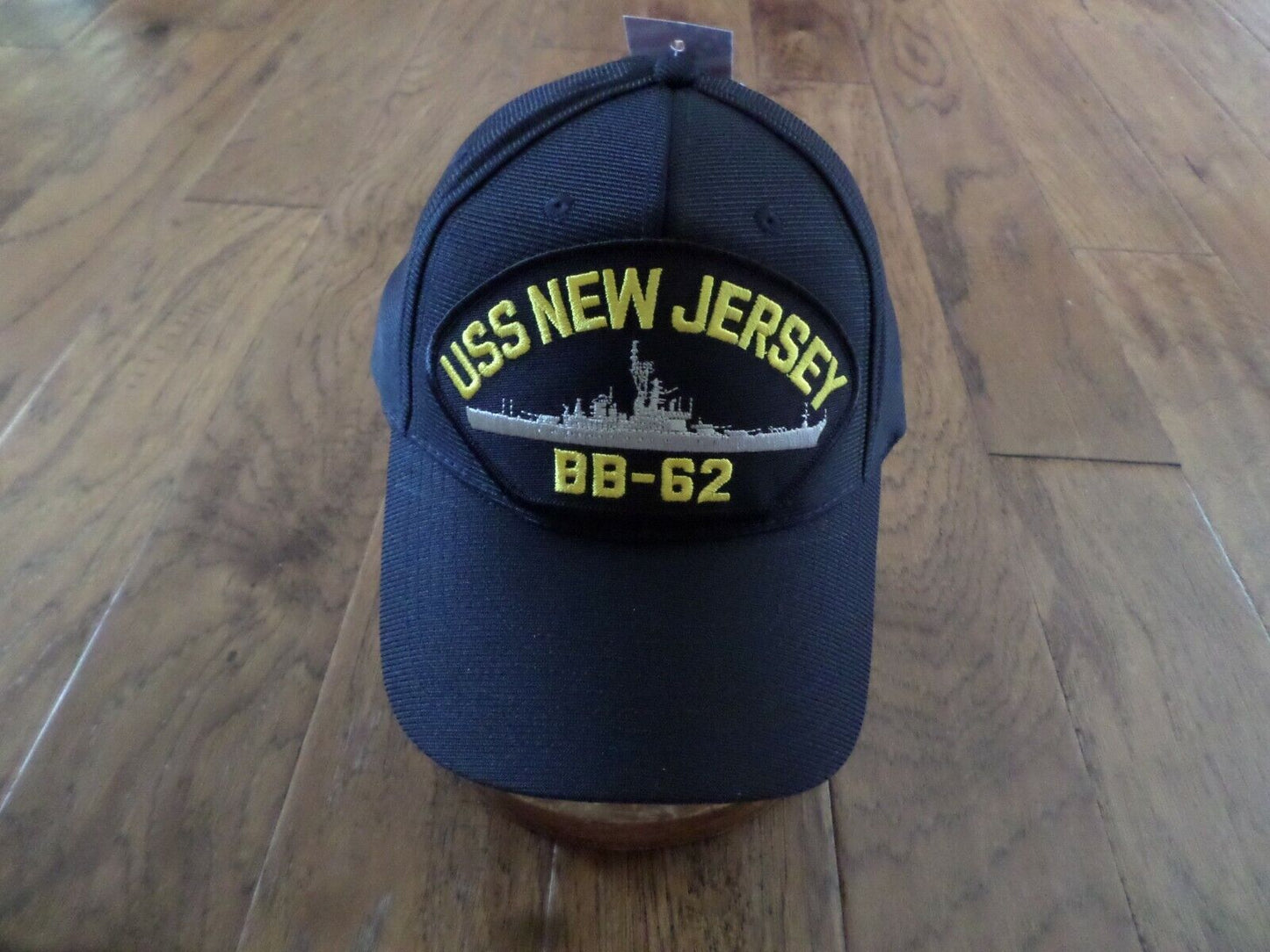 USS NEW JERSEY BB-62 U.S NAVY SHIP HAT OFFICIAL U.S MILITARY BALL CAP U.S.A MADE