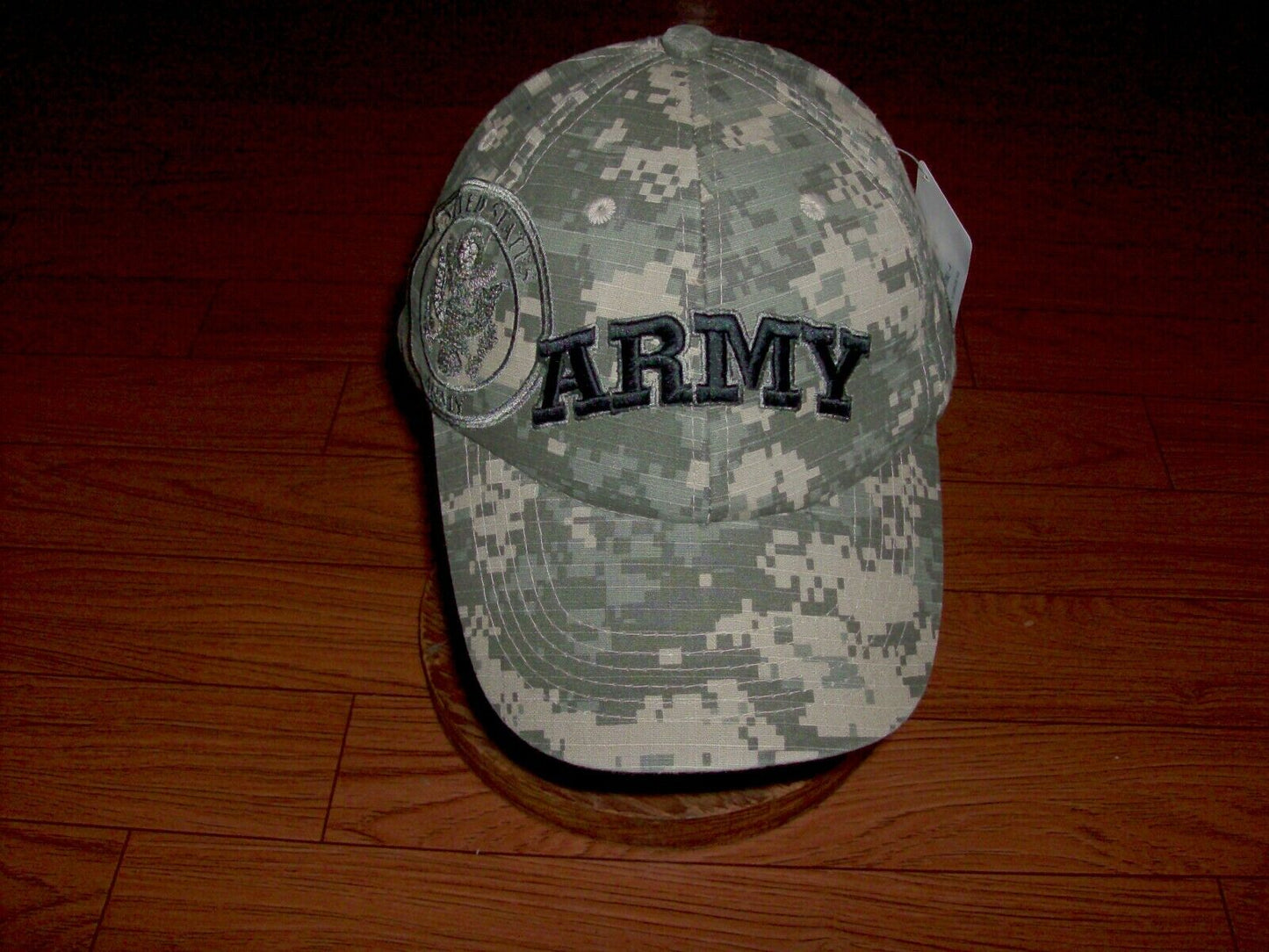 U.S ARMY HAT ALL TERRAIN CAMOUFLAGE BALL CAP EMBROIDERED RAISED LETTERS