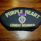 U.S MILITARY PURPLE HEART HAT PATCH COMBAT WOUNDED HEAT TRANSFER NEW IN BAGS