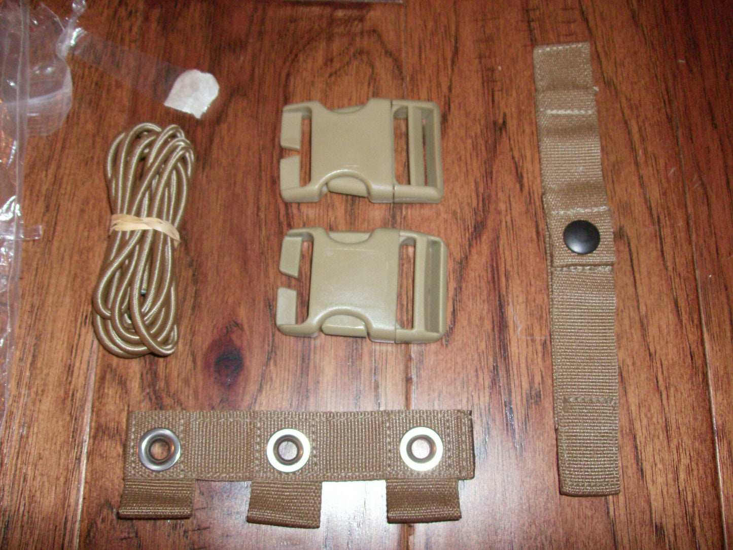 U.S MILITARY MARINE CORPS USMC MOLLE REPAIR KIT BUNGEE BUCKLES COYOTE BROWN