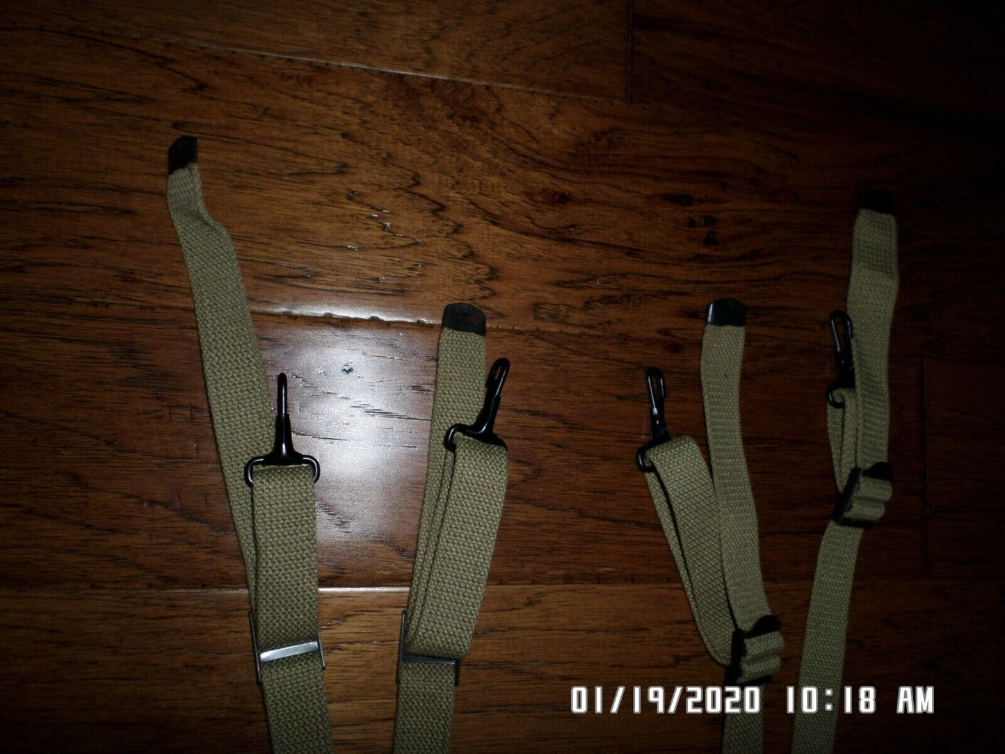 WWII U.S MILITARY ARMY M-1936 COMBAT SUSPENDERS KHAKI NEW IN BAGS