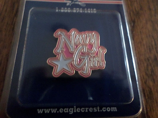 NAVY GIRL HAT/LAPEL PIN NEW IN ORIGINAL PACKAGE