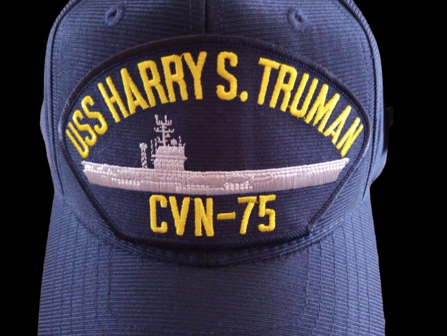 USS HARRY S TRUMAN CVN-75 NAVY SHIP HAT U.S MILITARY OFFICIAL BALL CAP USA MADE