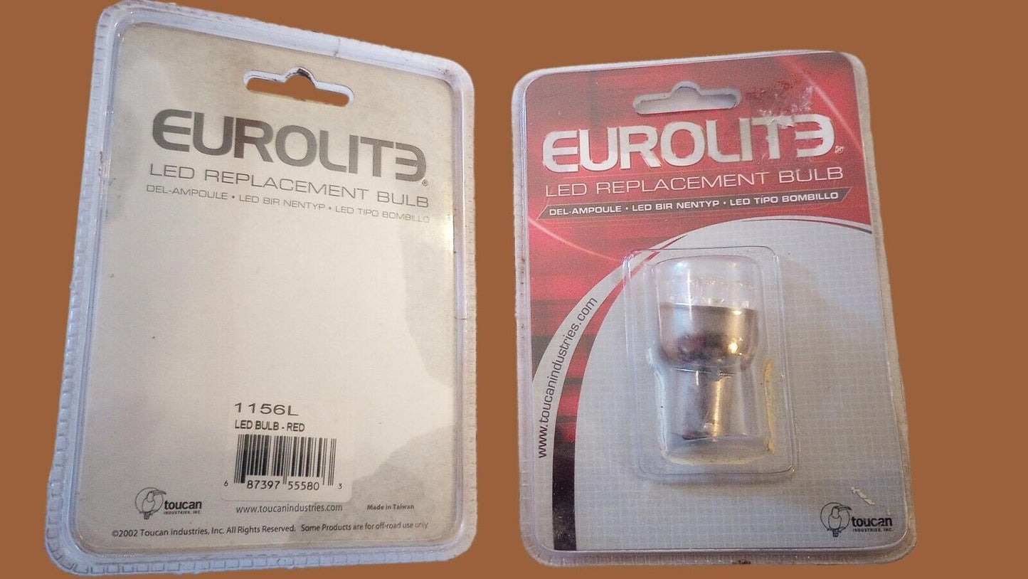 EUROLITE LED REPLACEMENT BULB RED # 1156L TOUCAN IND NEW ON CARDS