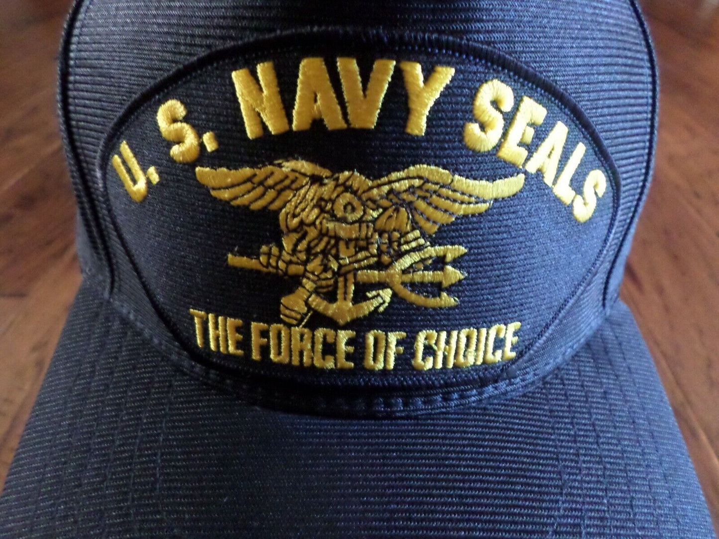 U.S NAVY SEALS FORCE OF CHOICE HAT OFFICIAL MILITARY BALL CAP USA MADE