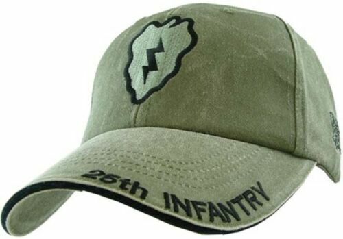 U.S MILITARY ARMY 25th INFANTRY DIVISION HAT ELECTRIC STRAWBERRY STONEWASHED CAP