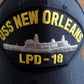 USS NEW ORLEANS LPD-18 NAVY SHIP HAT U.S MILITARY OFFICIAL BALL CAP U.S.A MADE