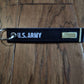 U.S MILITARY ARMY 2nd LIEUTENANT KEY CHAIN KEY RING FOB 5 1/2" X 1" INCHES