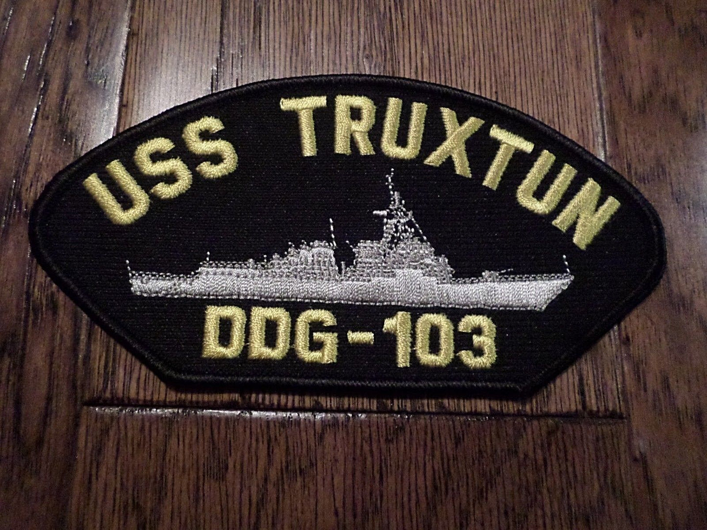 USS TRUXTUN DDG-103U.S NAVY SHIP HAT PATCH U.S.A MADE HEAT TRANSFER