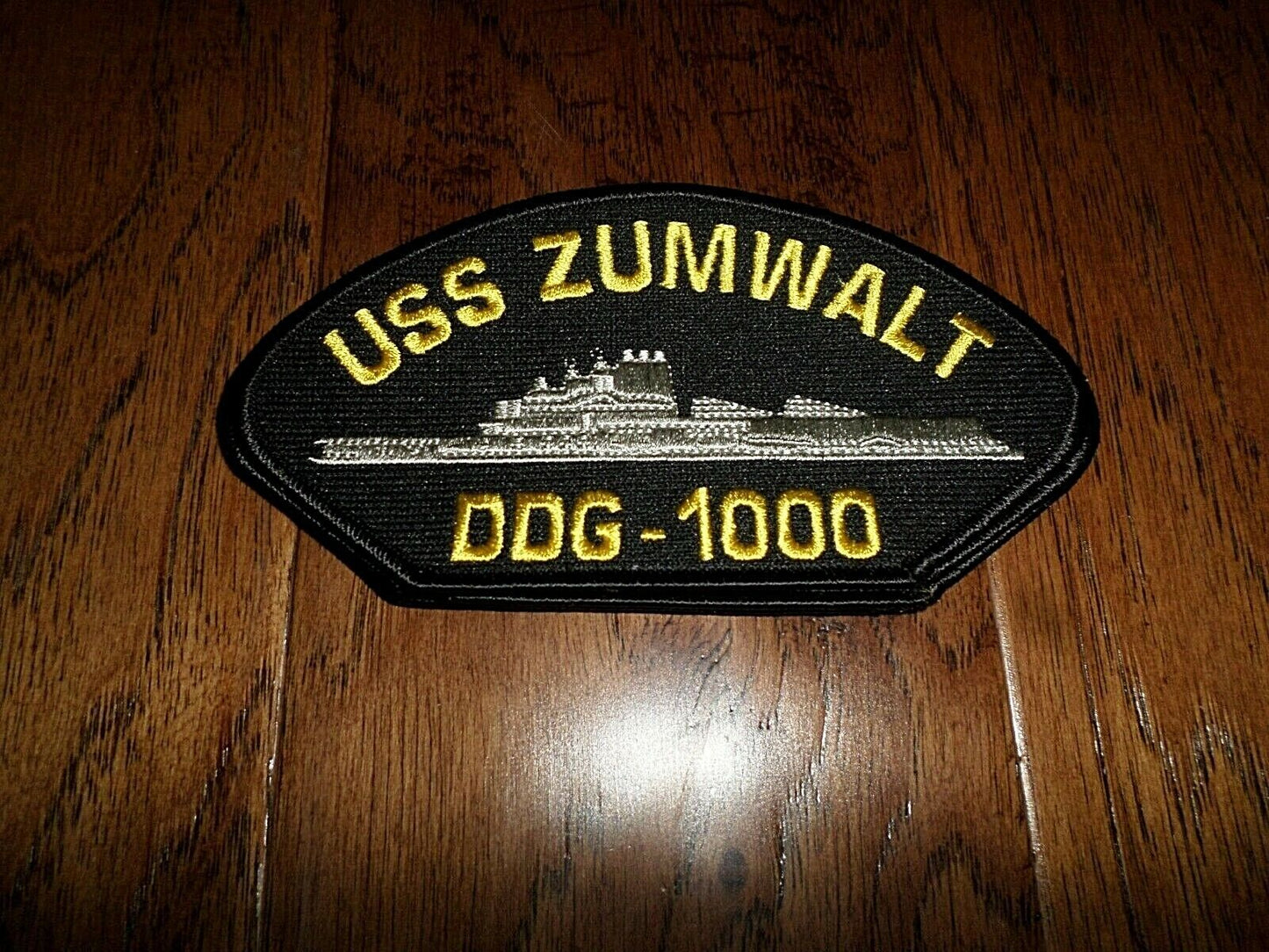 U.S NAVY SHIP HAT PATCH USS ZUMWALT DDG-1000 SHIP PATCH HEAT TRANSFER