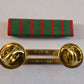 FRENCH CROIX DE GUERRE RIBBON WITH BRASS RIBBON HOLDER U.S MILITARY VETERAN