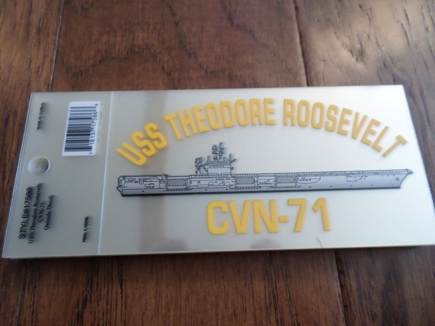 U.S MILITARY NAVY USS THEODORE ROOSEVELT CVN-71 WINDOW DECAL BUMPER STICKER