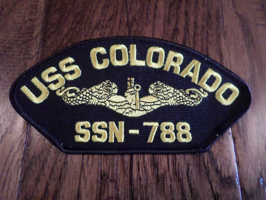 U.S NAVY USS COLORADO SSN-788 SUBMARINE HAT PATCH U.S.A MADE