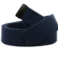 MILITARY ISSUE BLUE WEB BELT BLACK TIP NAVY OR AIR FORCE TROUSER BELT USA MADE