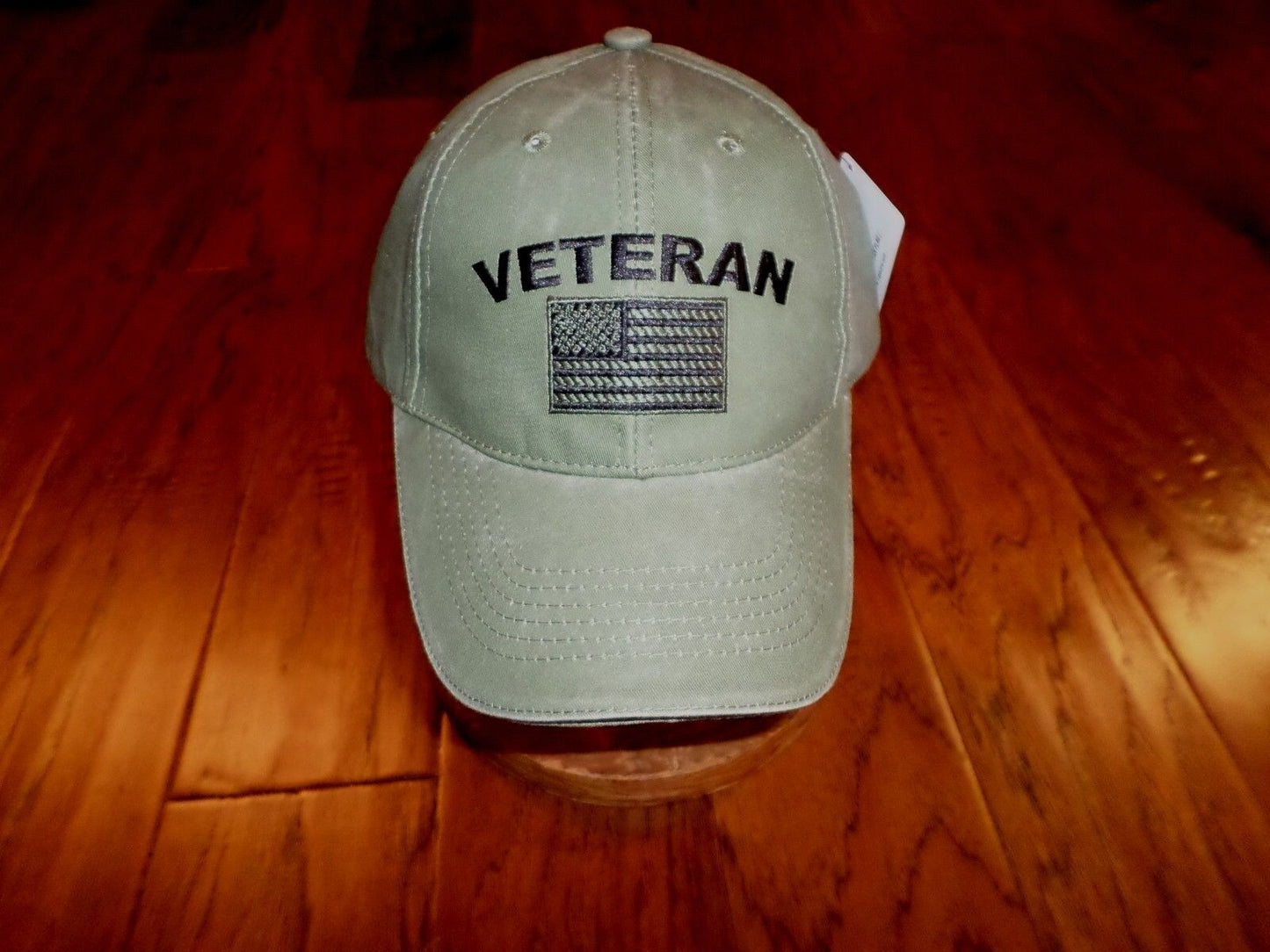 U.S MILITARY VETERAN HAT U.S AMERICAN FLAG EMBROIDERED BALL CAP STONEWASHED