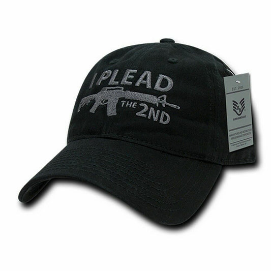 New I Plead The 2nd Amendment Hat Embroidered  Polo Baseball Cap Relaxed Fit