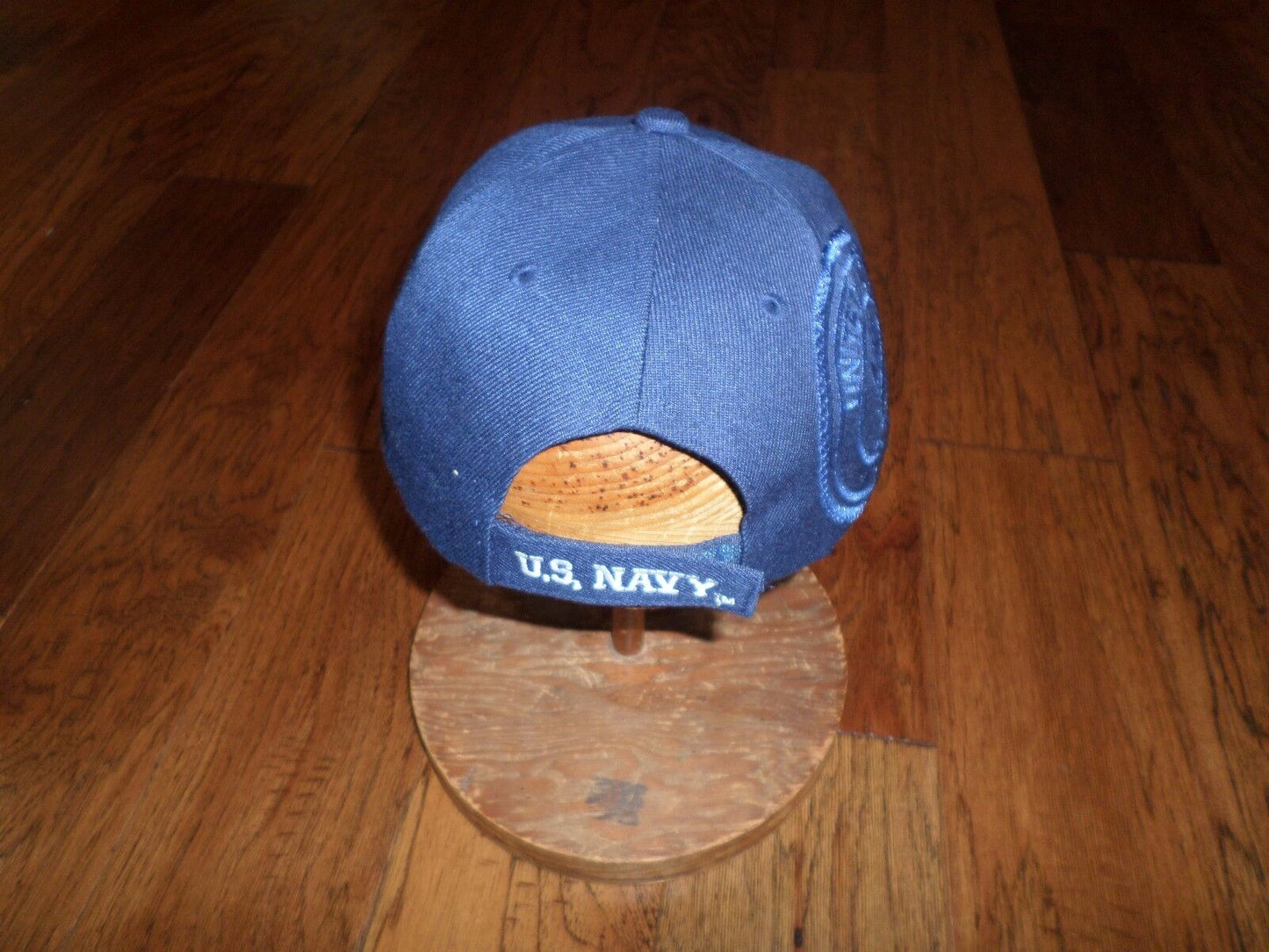 U.S NAVY BLUE HAT CAP 3D NAVY ON FRONT U.S NAVY EMBROIDERED ON BILL AND BACK