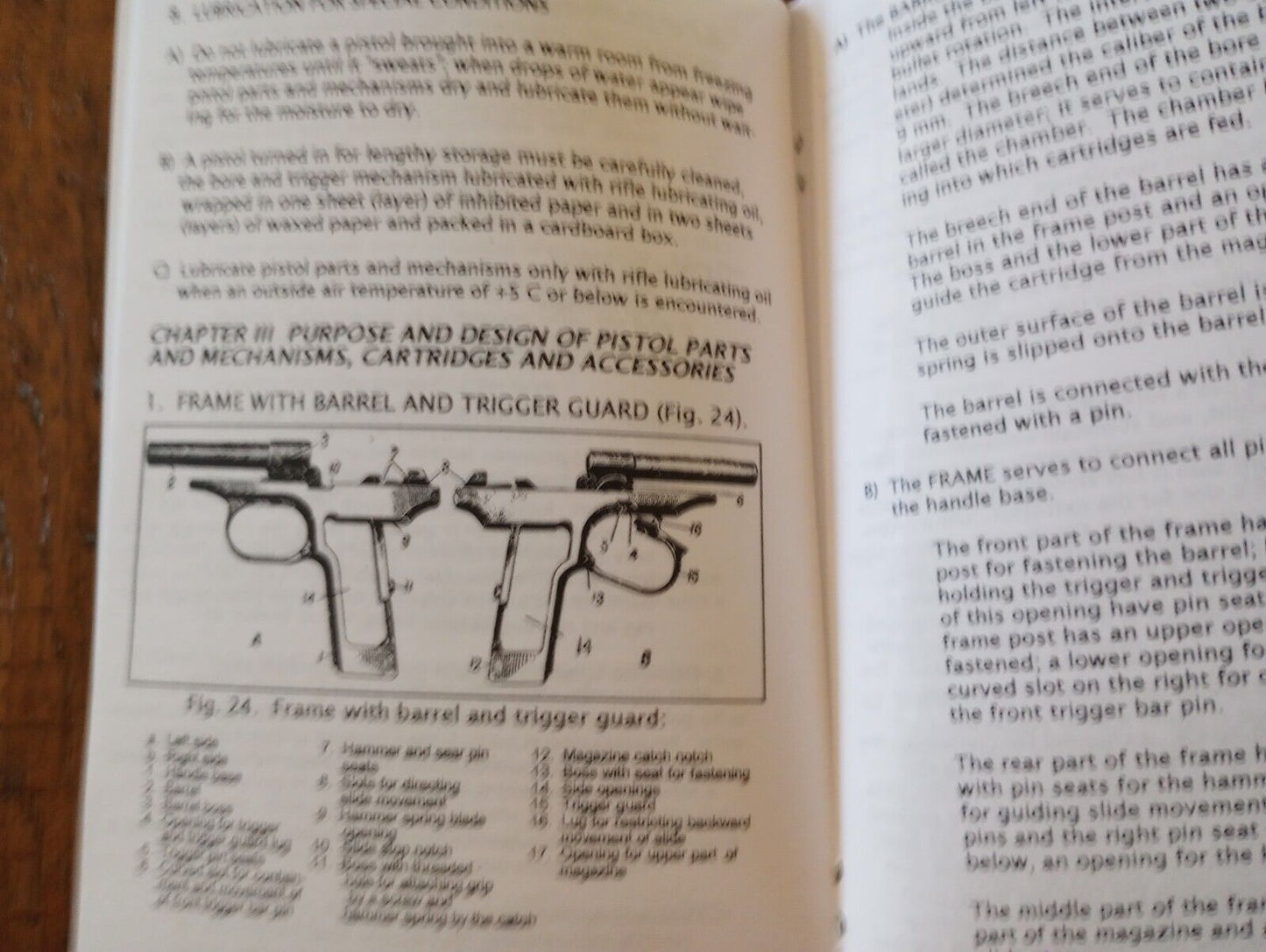 MAKAROV PISTOL OPERATORS MAINTENANCE INSTRUCTION MANUAL (REPRINT)