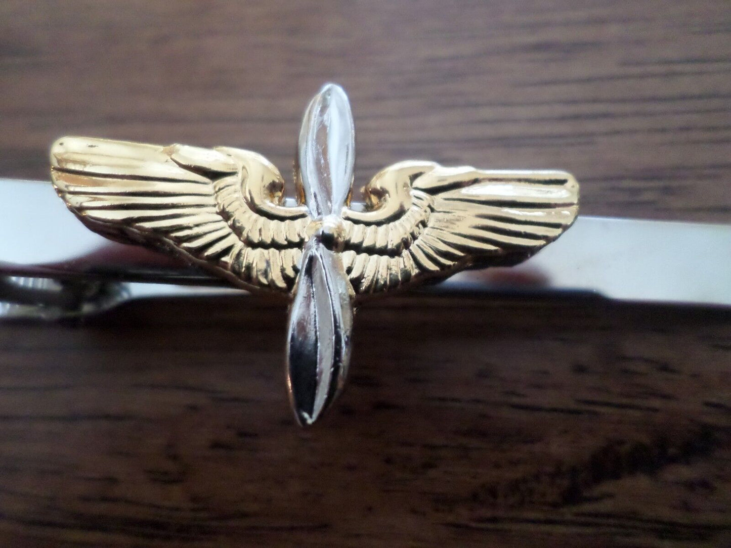 U.S MILITARY AVIATION CADET ARMY AIR FORCE TIE BAR TIE TAC CLIP ON U.S.A MADE