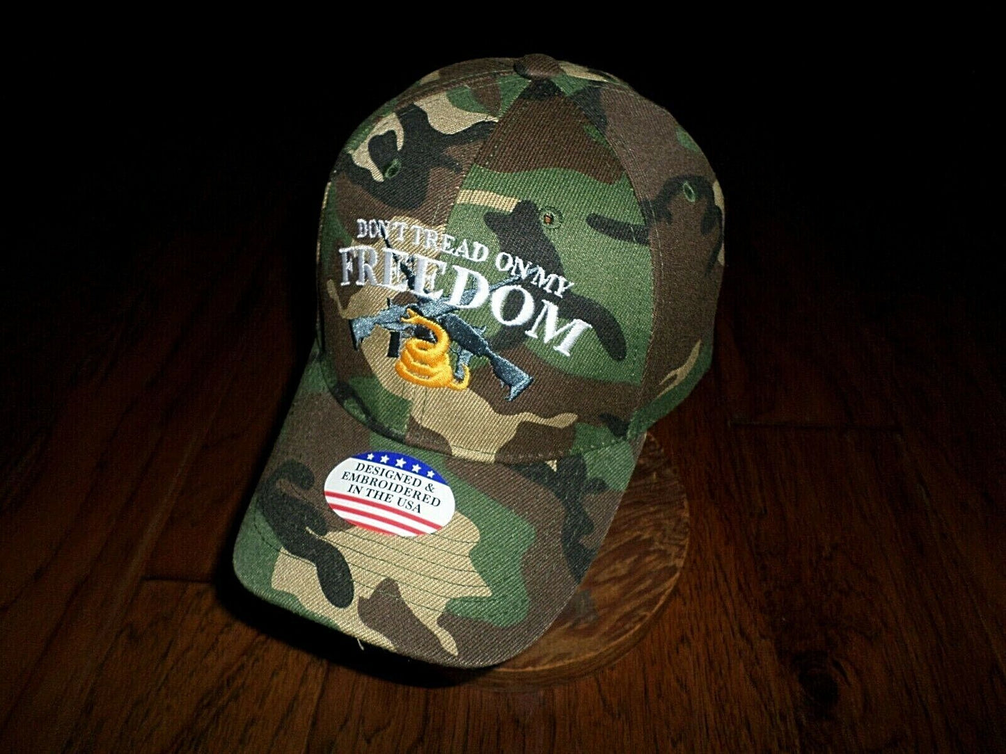 2nd AMENDMENT HAT DON'T TREAD ON MY FREEDOM CAP EMBROIDERED CAMOUFLAGE