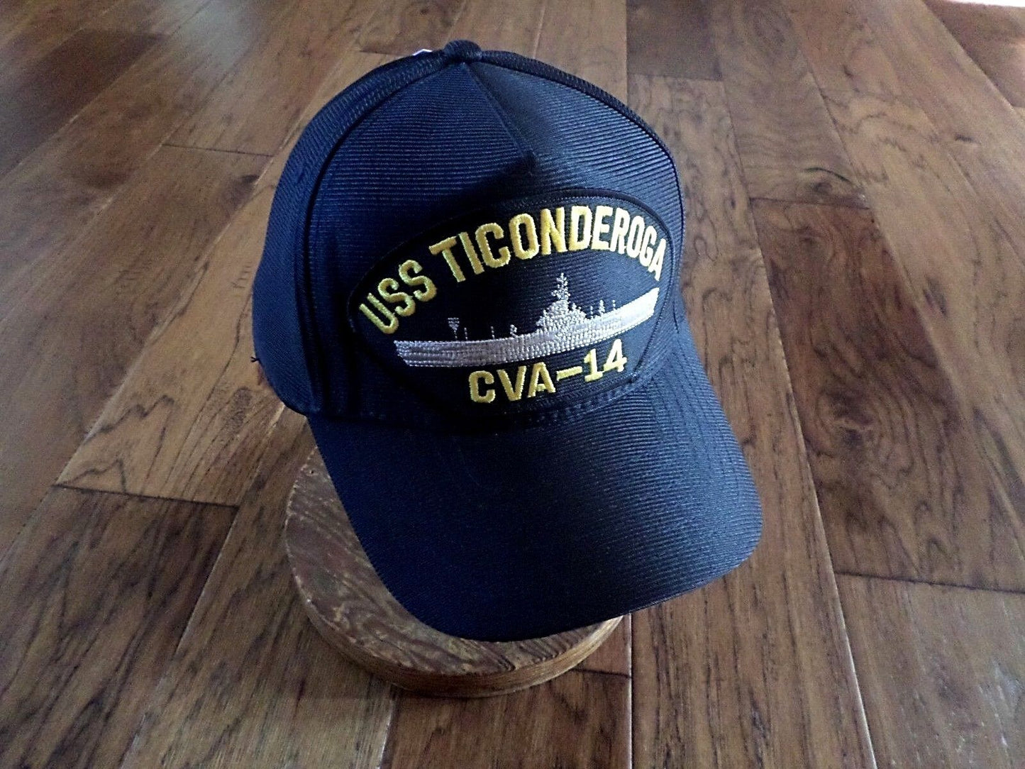 USS TICONDEROGA CVA-14 U.S NAVY SHIP HAT OFFICIAL U.S MILITARY BALL CAP USA MADE