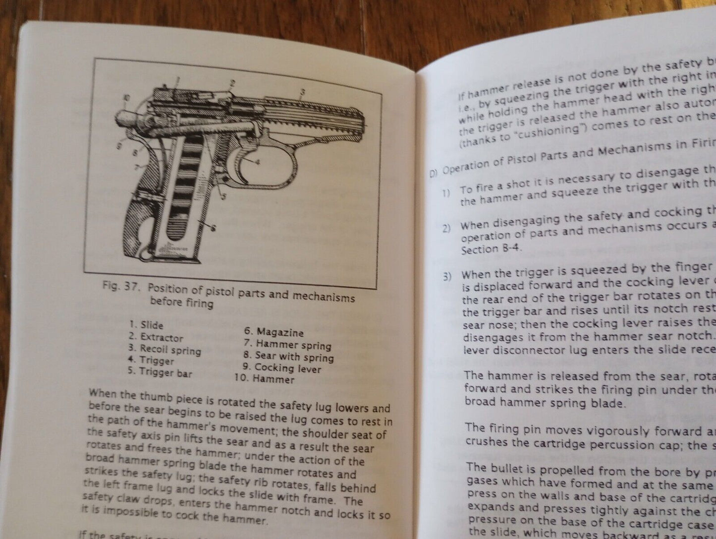 MAKAROV PISTOL OPERATORS MAINTENANCE INSTRUCTION MANUAL (REPRINT)