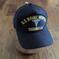 U.S NAVAL HOSPITAL SIGONELLA NAVY SHIP HAT U.S MILITARY OFFICIAL BALL CAP U.S.A