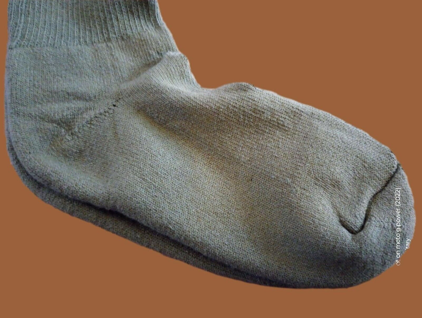 NEW MILITARY ISSUE CUSHION SOLE WOOL SOCKS U.S.A MADE MEDIUM IRREGULAR