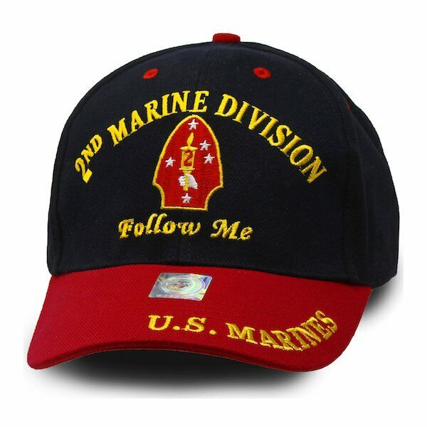 U.S Military 2nd Marine Corps Division hat ball cap Embroidered USMC Licensed