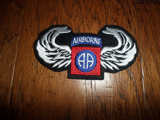 NEW U.S MILITARY ARMY 82nd AIRBORNE JUMP WINGS PATCH FULL COLOR 4"X 2"