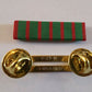 FRENCH CROIX DE GUERRE RIBBON WITH BRASS RIBBON HOLDER U.S MILITARY VETERAN