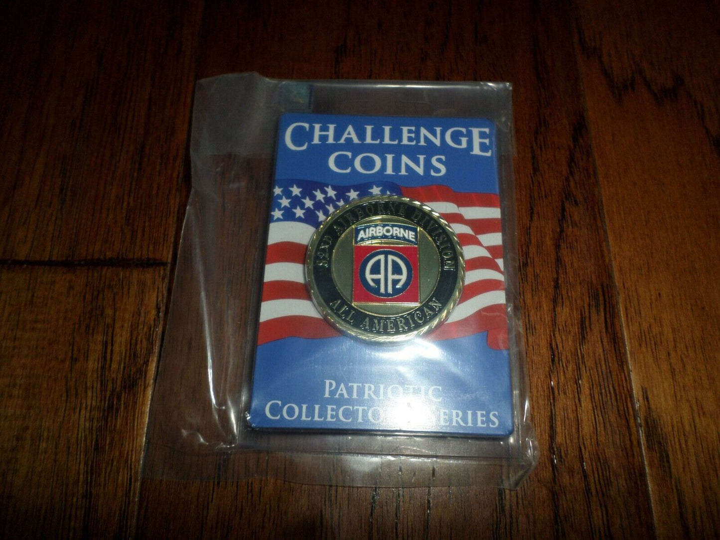 U.S ARMY 82ND AIRBORNE CHALLENGE COIN NEW IN PACKAGE COLLECTOR'S SERIES